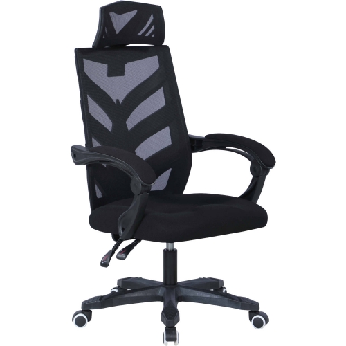 4009 Reclining Swivel Office Chair in Black & Black Mesh